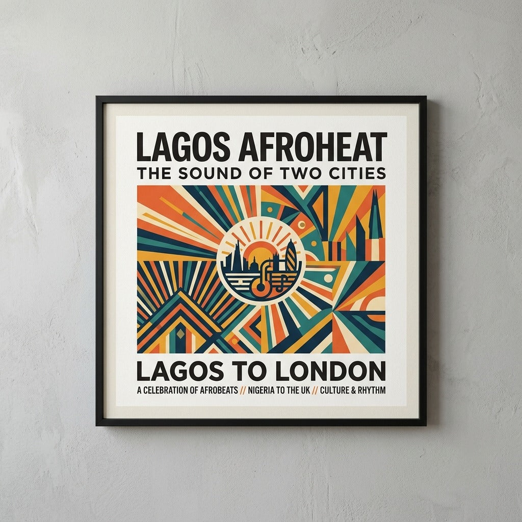 Lagos AfroHeat — Lagos to London Poster — design 2