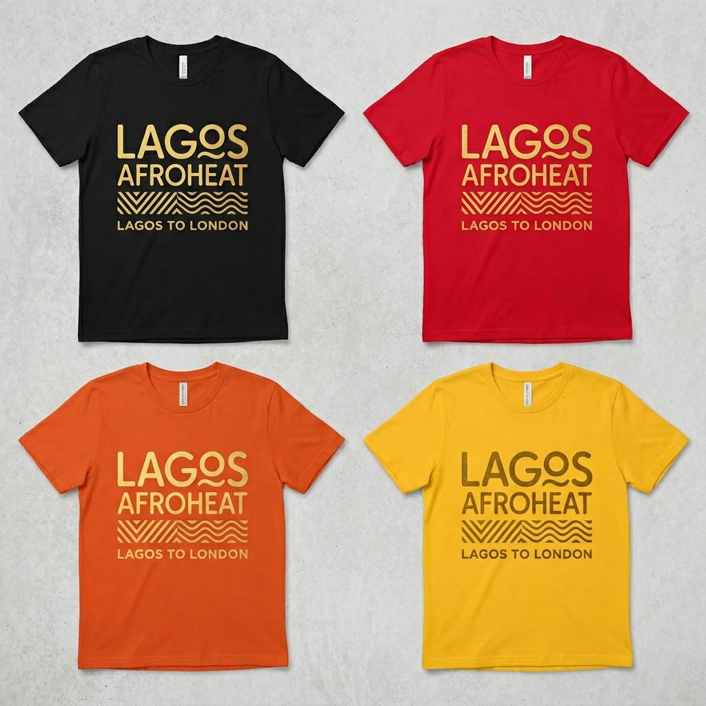Lagos AfroHeat — Lagos to London Tee — design 1