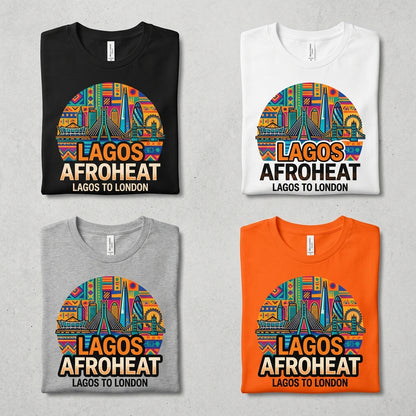 Lagos AfroHeat — Lagos to London Tee — design 2