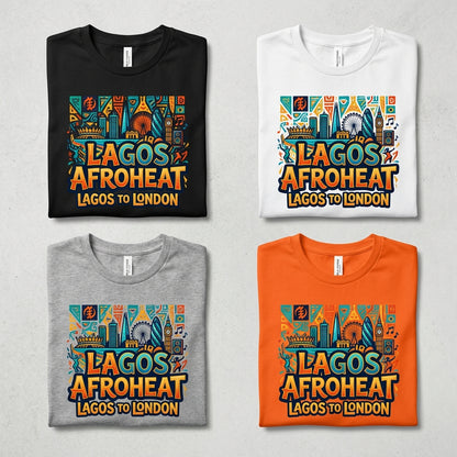 Lagos AfroHeat — Lagos to London Tee — design 3