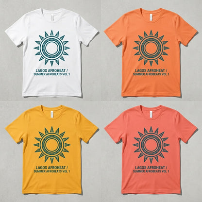 Lagos AfroHeat — Summer Afrobeats : Vol 1 Tee — design 1