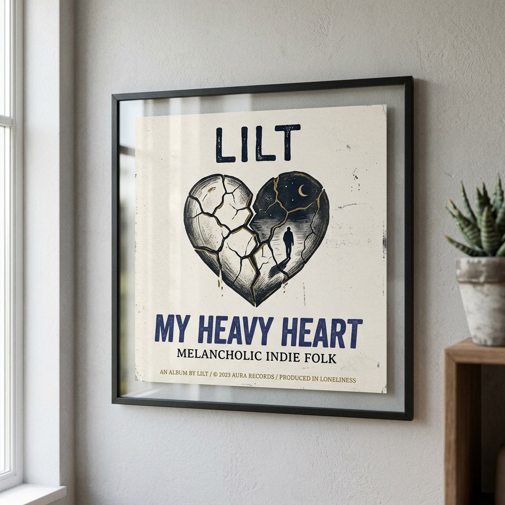 Lilt — My Heavy Heart Poster — design 2