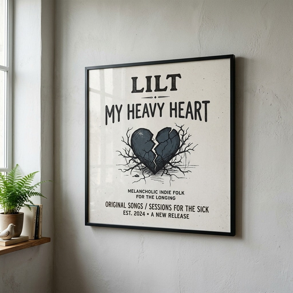Lilt — My Heavy Heart Poster — design 3