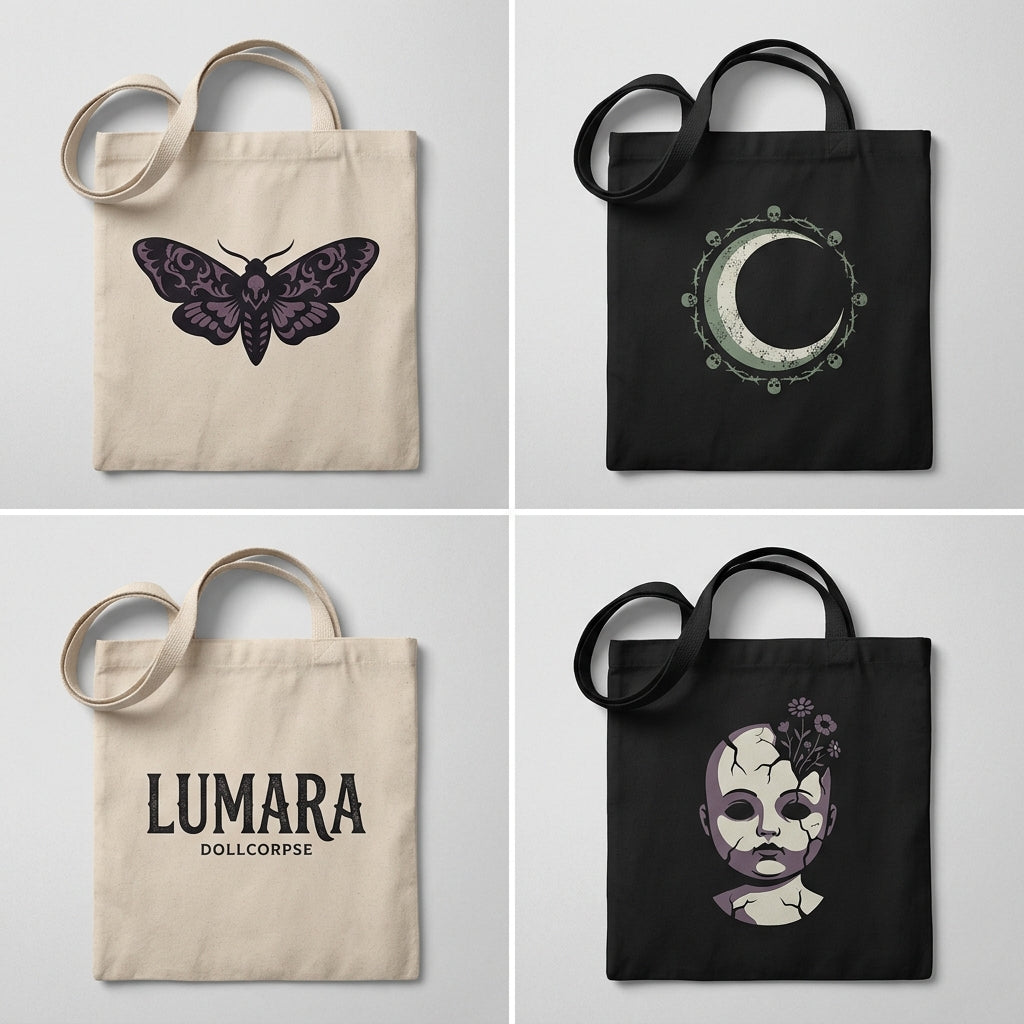 Lumara — Dollcorpse Tote — design 1