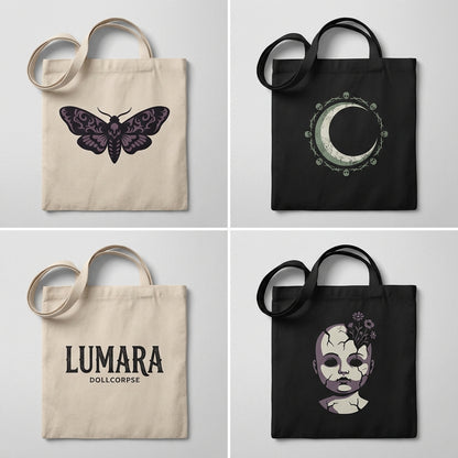 Lumara — Dollcorpse Tote — design 1