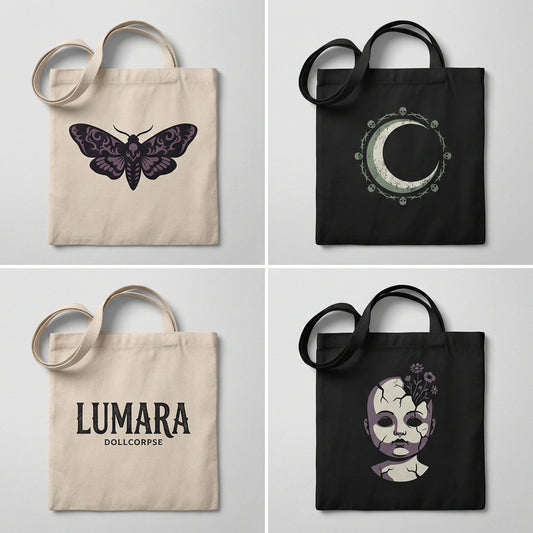 Lumara — Dollcorpse Tote — design 1