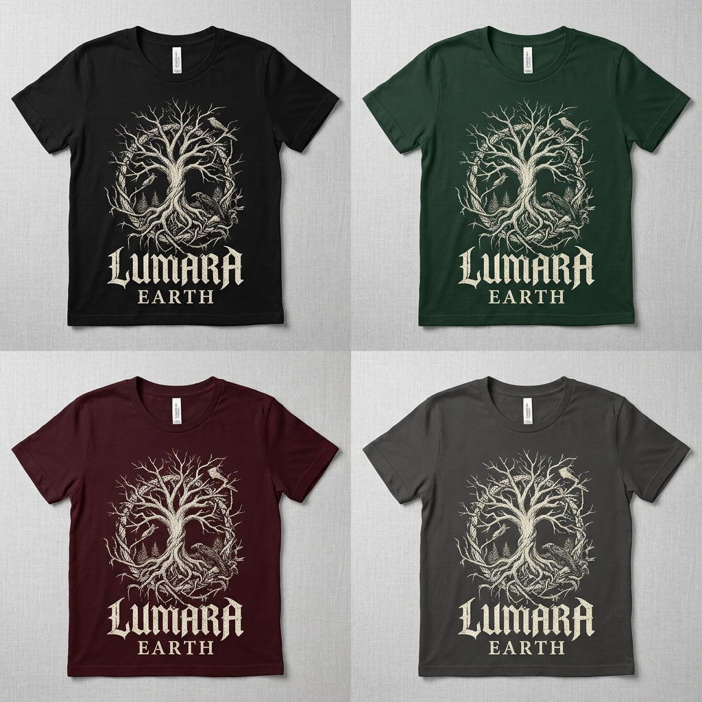 Lumara — Earth Tee — design 1