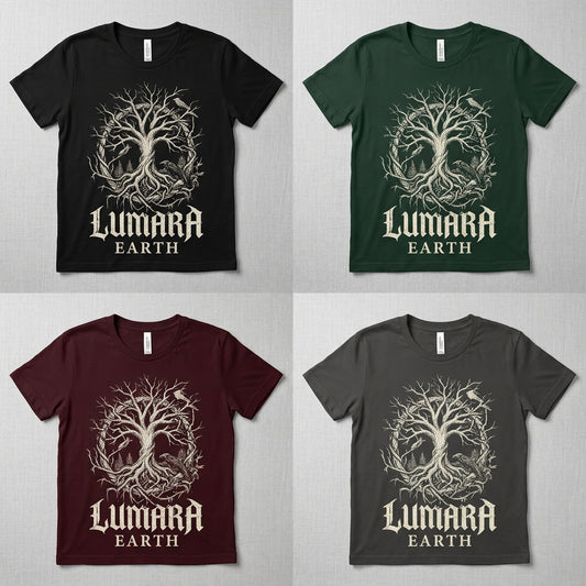 Lumara — Earth Tee — design 1
