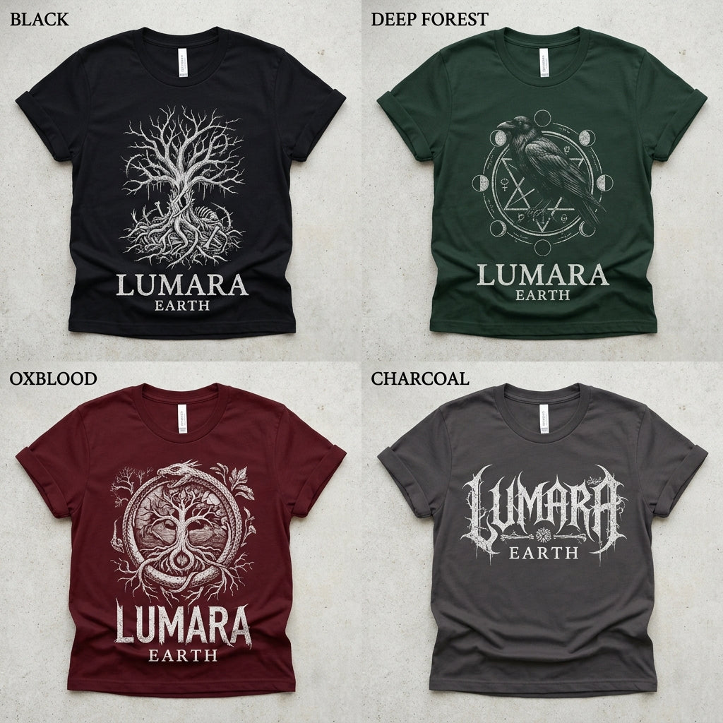 Lumara — Earth Tee — design 2
