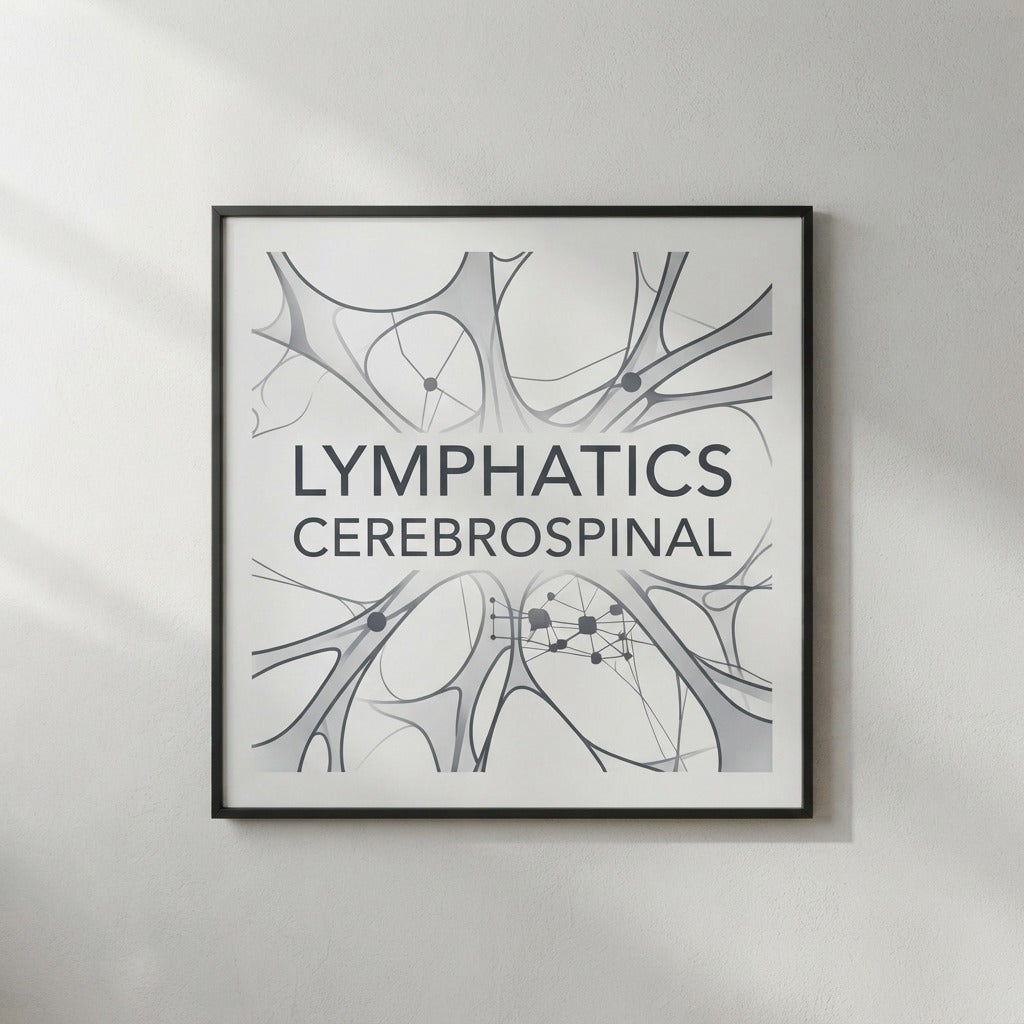 Lymphatics — Cerebrospinal Poster mockup