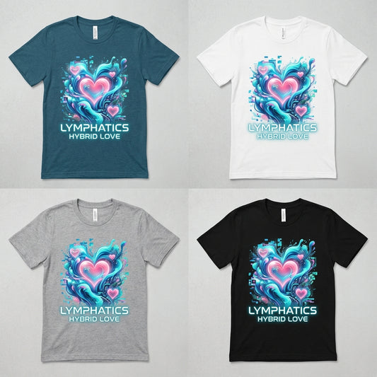 Lymphatics — Hybrid Love Tee — design 1