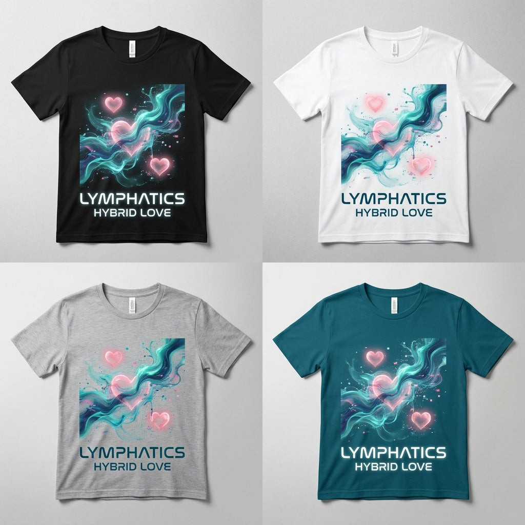Lymphatics — Hybrid Love Tee — design 2