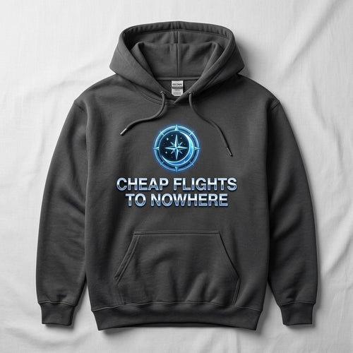 Cheap Flights To Nowhere Hoodie - Quantum Love