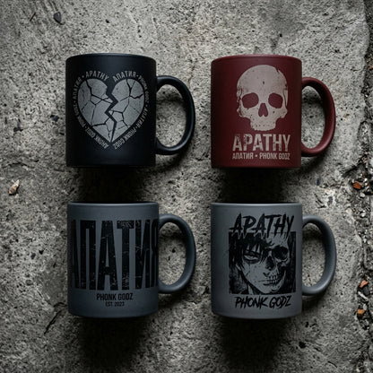 Phonk Godz — A P A T H Y Mug — design 2