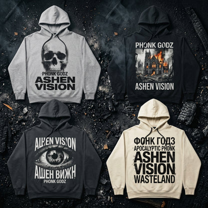 Phonk Godz — ASHEN VISION Hoodie — design 1