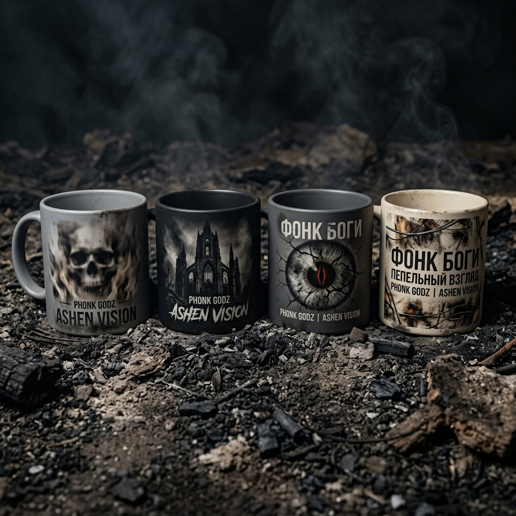 Phonk Godz — ASHEN VISION Mug mockup