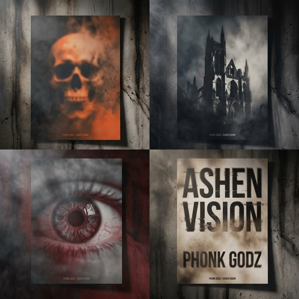 Phonk Godz — ASHEN VISION Poster — design 2