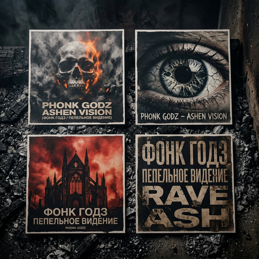 Phonk Godz — ASHEN VISION Poster — design 3