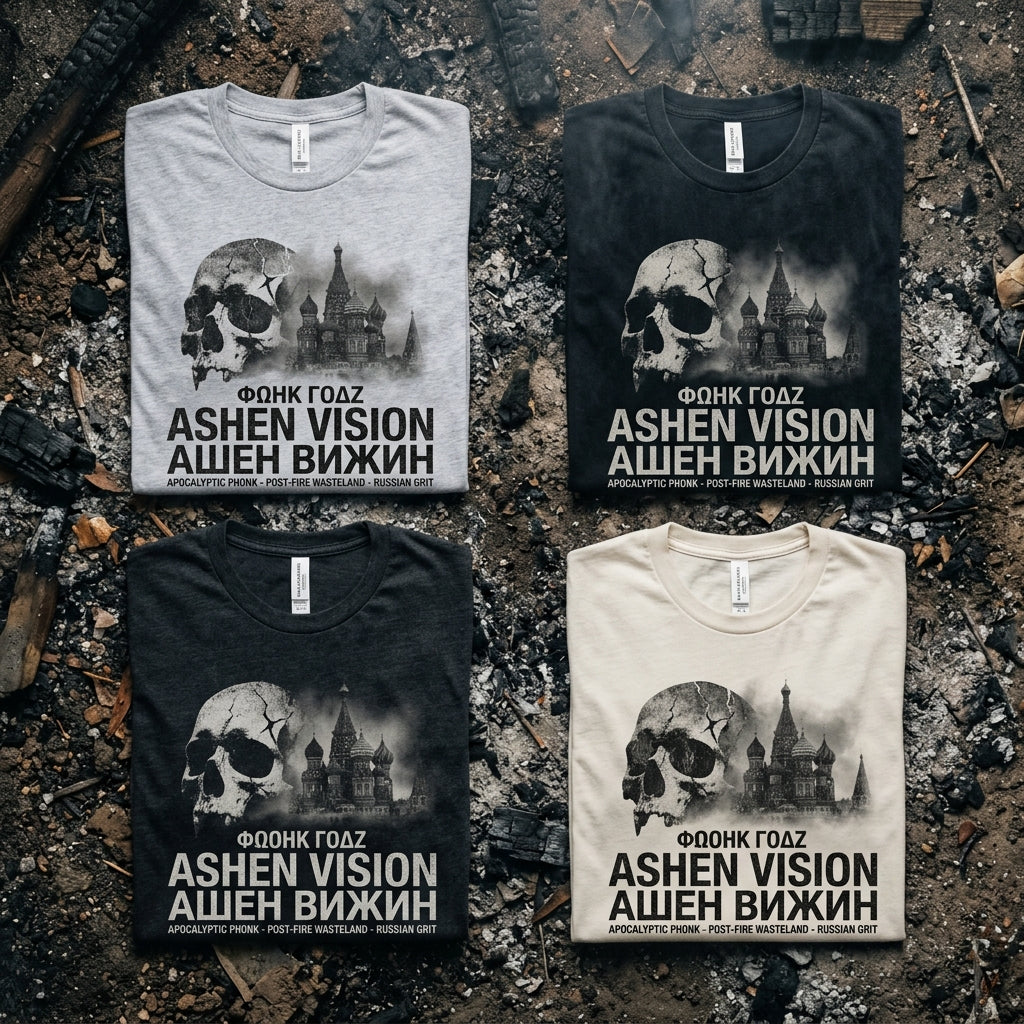 Phonk Godz — ASHEN VISION Tee — design 2