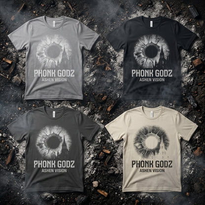 Phonk Godz — ASHEN VISION Tee — design 3