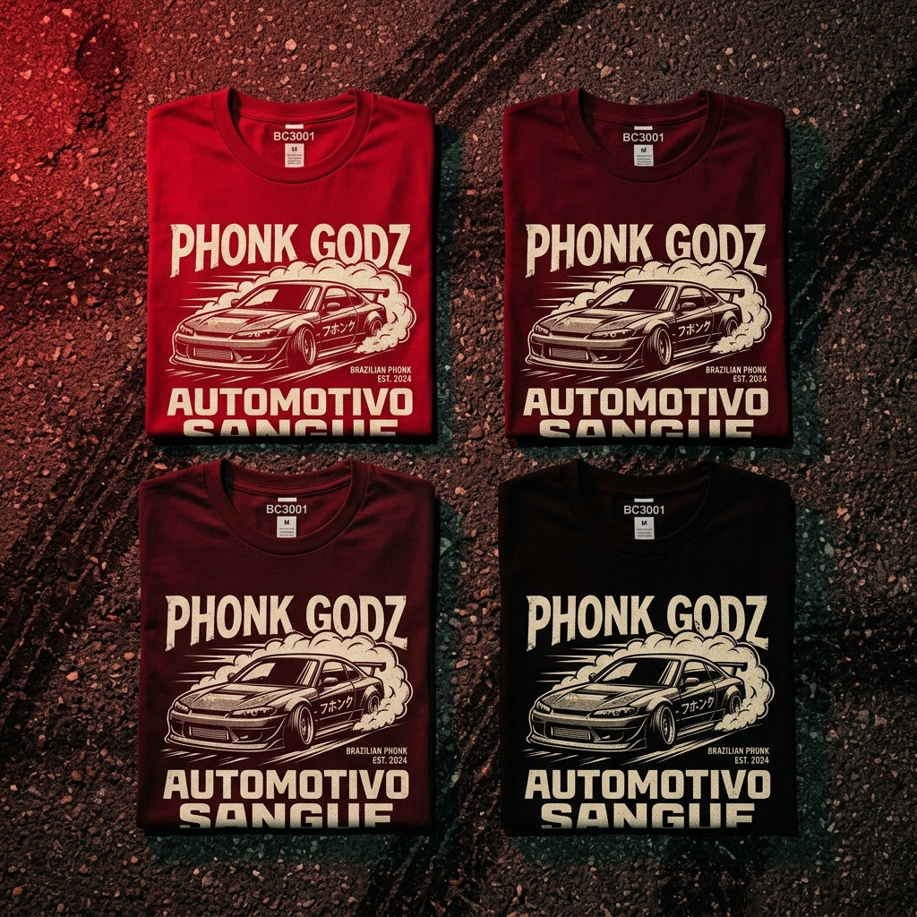 Phonk Godz — Automotivo Sangue Tee — design 3