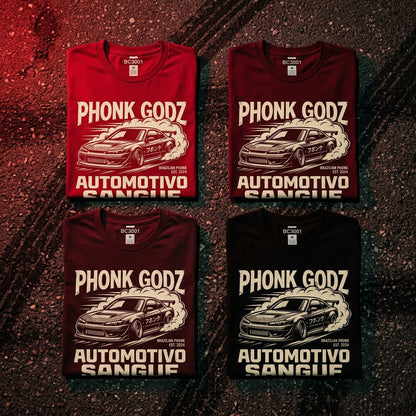 Phonk Godz — Automotivo Sangue Tee — design 3