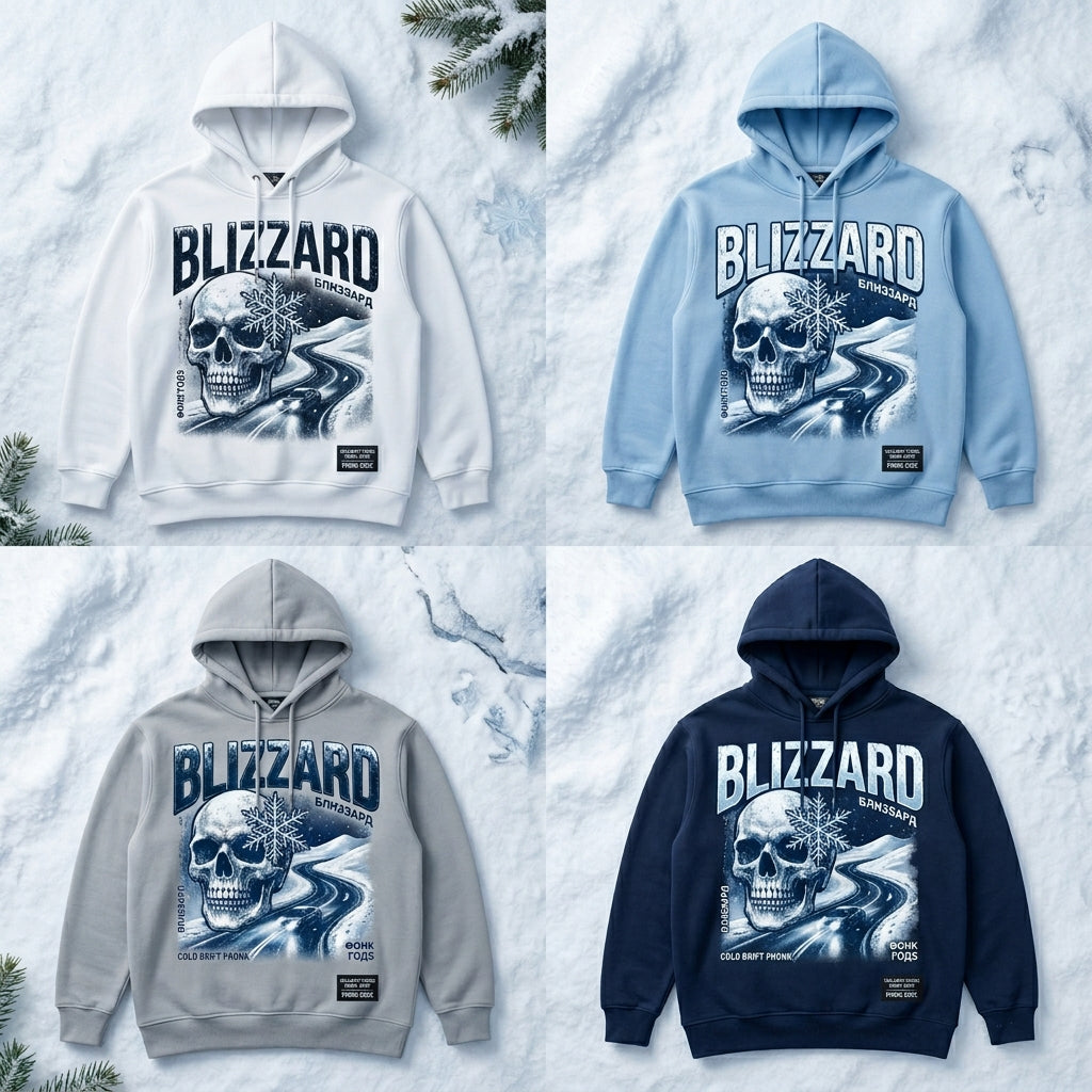 Phonk Godz — B L I Z Z A R D Hoodie — design 1
