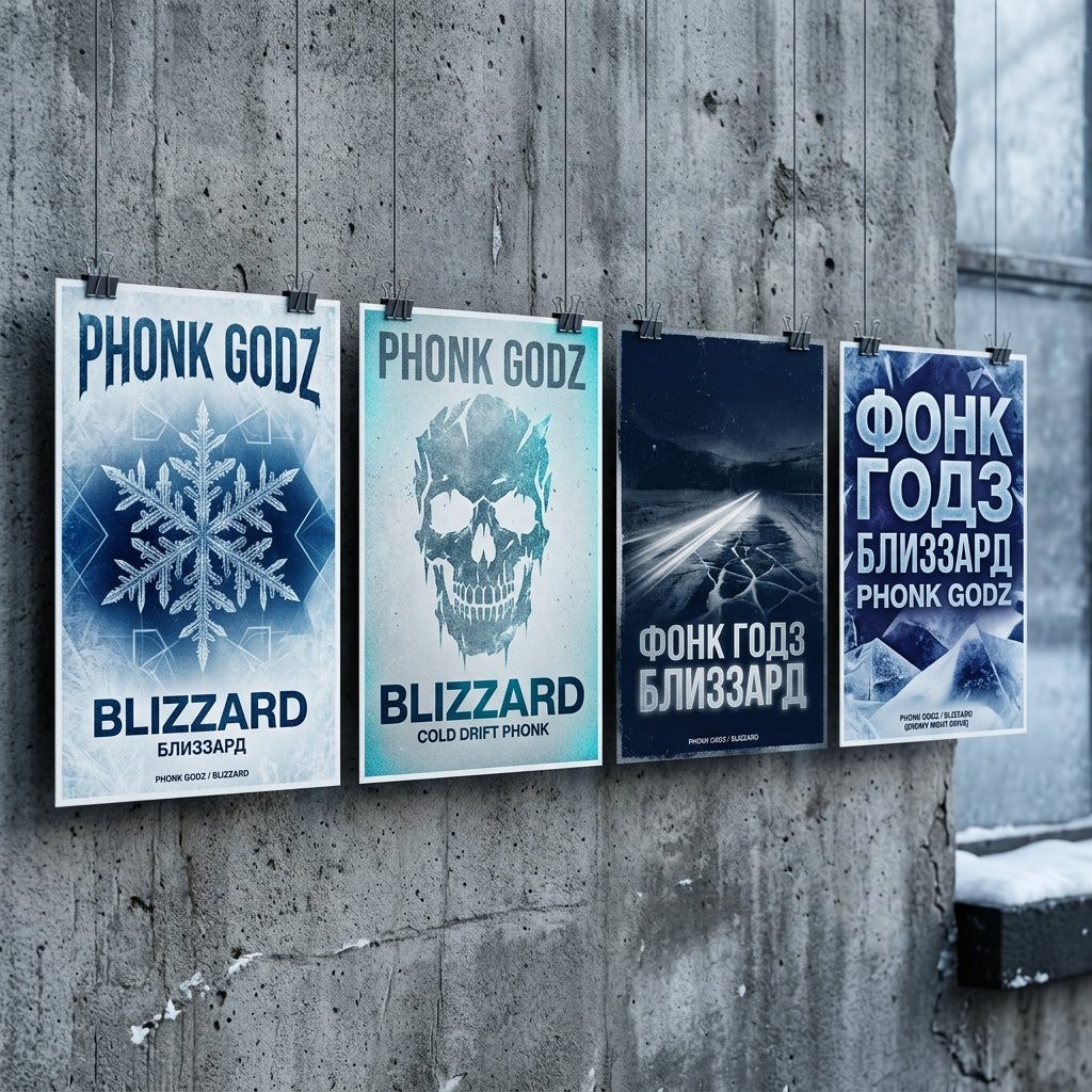 Phonk Godz — B L I Z Z A R D Poster — design 2