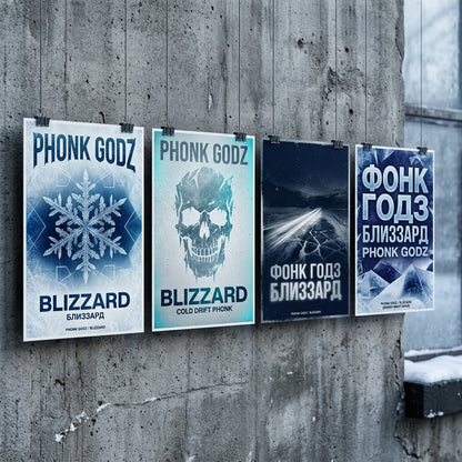 Phonk Godz — B L I Z Z A R D Poster — design 2