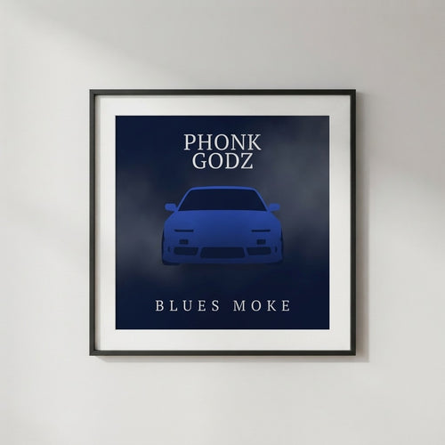 PHONK GODZ — B L U E S M O K E Poster