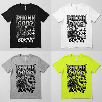 Phonk Godz — B O R I N G Tee — design 3