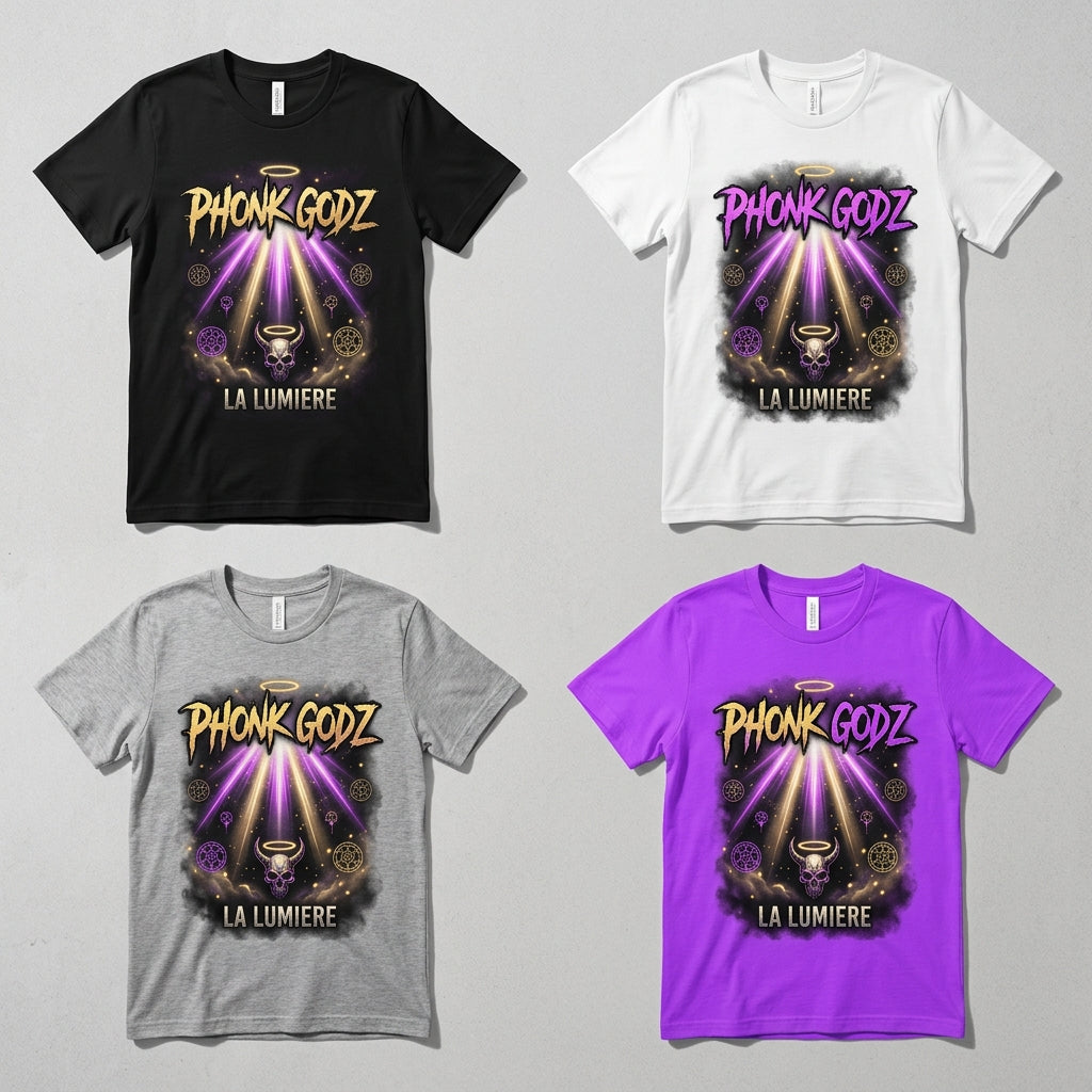 Phonk Godz — La Lumiere Tee — design 1