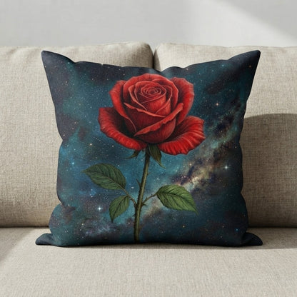 default mood a rose in space pillow