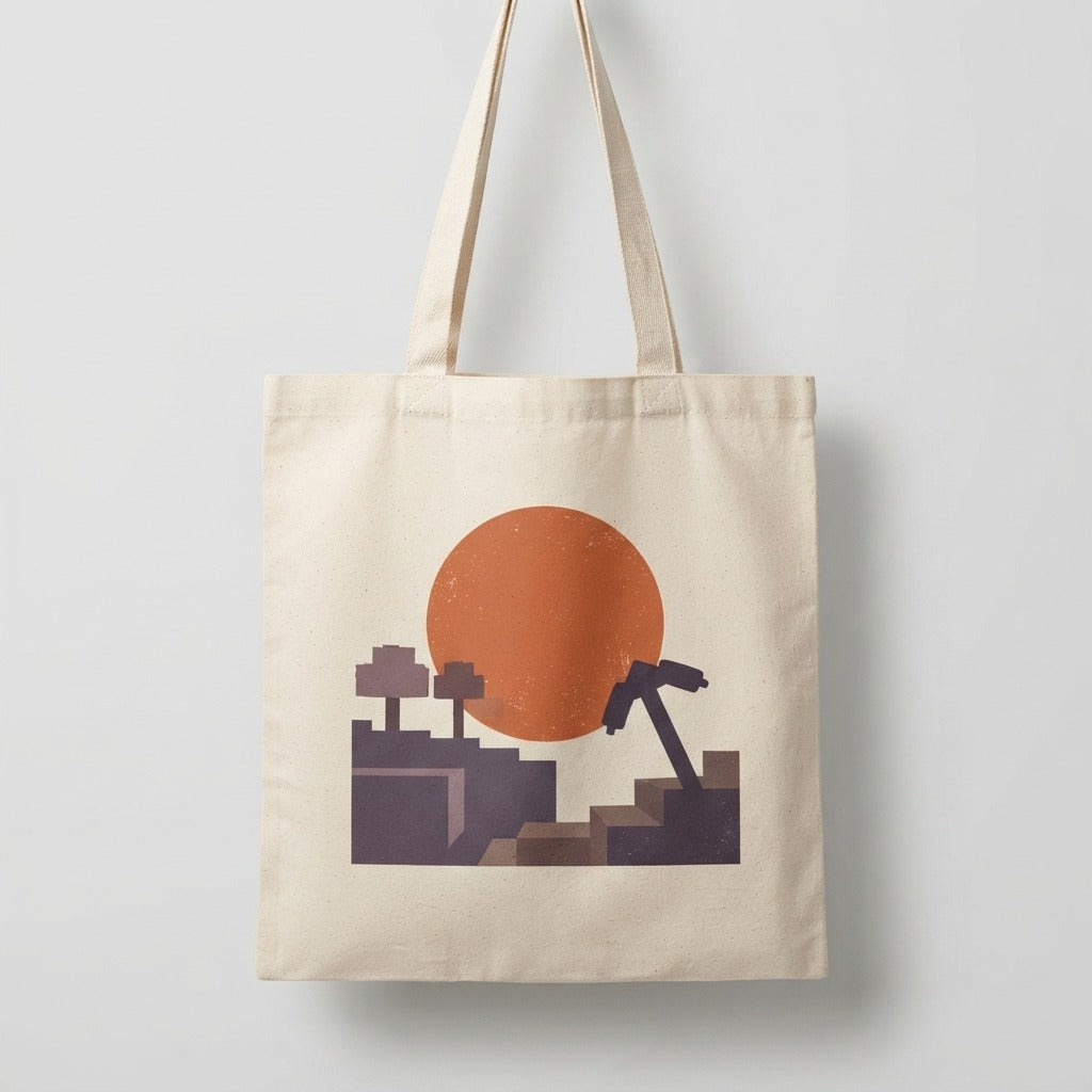 chilltendo blockscape sundown overworld pillow