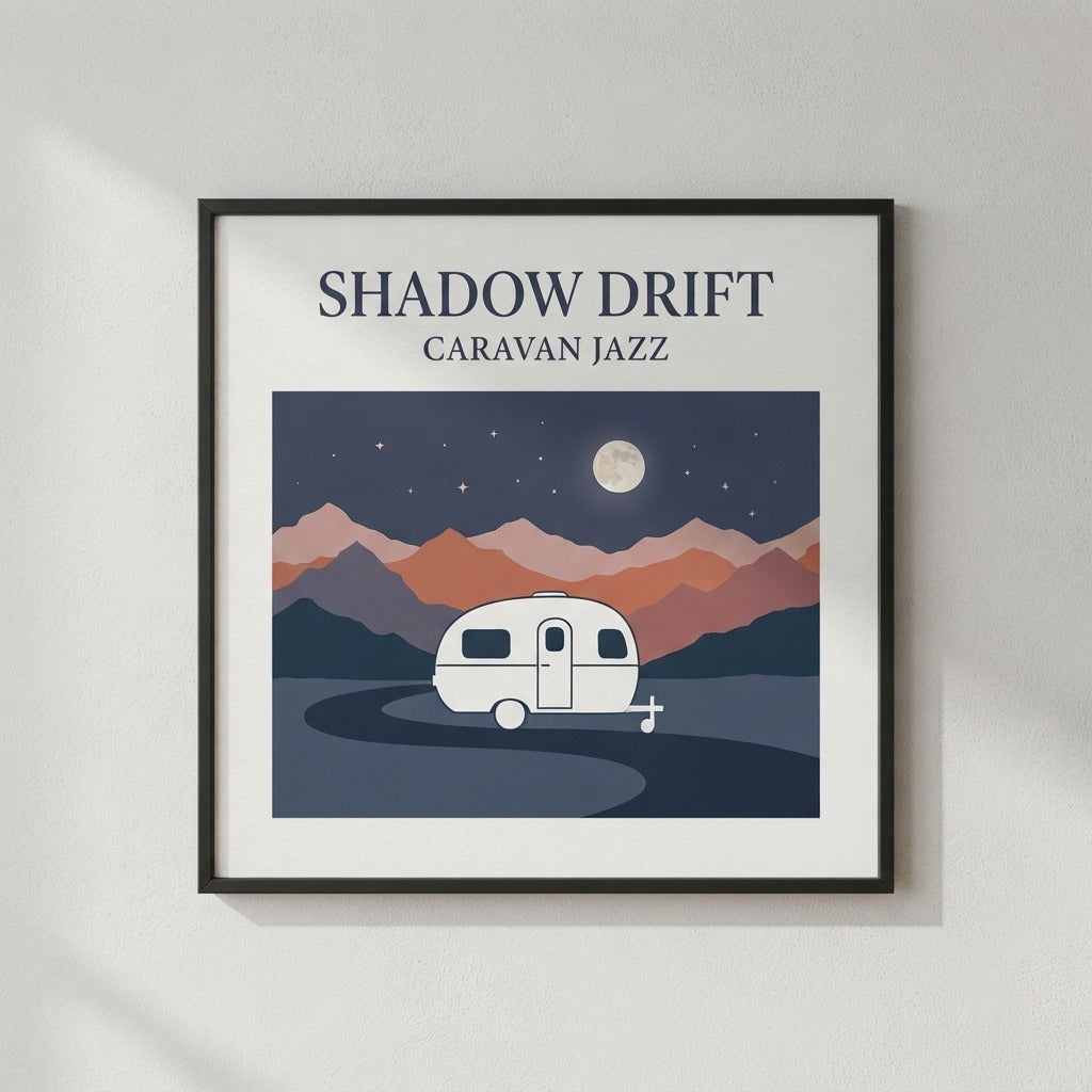 caravan jazz shadow drift poster