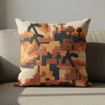 chilltendo blockscape sundown overworld poster