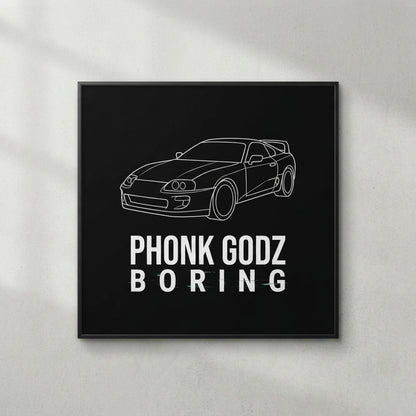 phonk godz b o r i n g poster