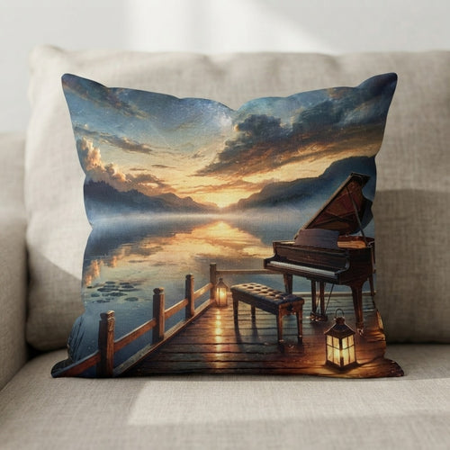 Calm Piano Nights — Gentle Dusk Therapy Poster