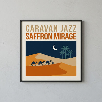 caravan jazz saffron mirage poster