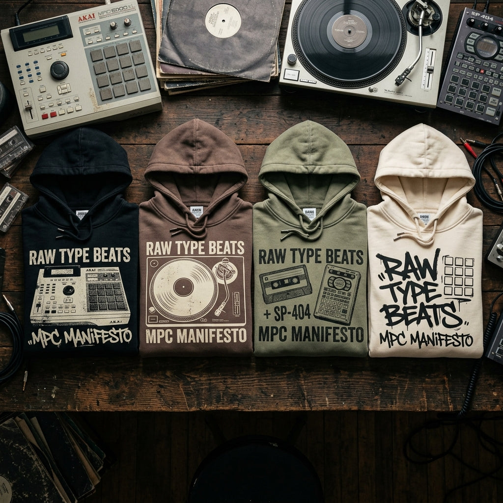 Raw Type Beats — MPC Manifesto Hoodie mockup