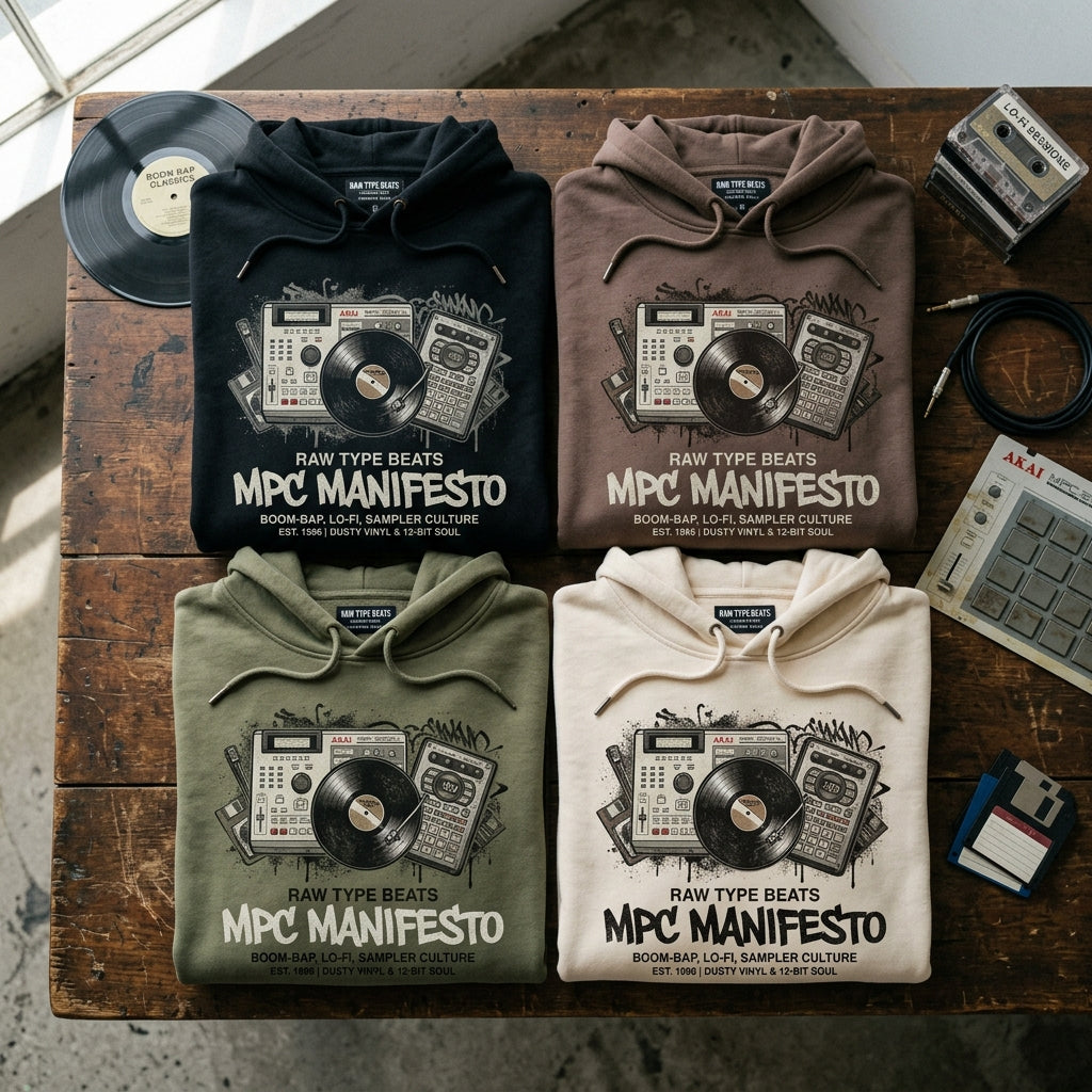 Raw Type Beats — MPC Manifesto Hoodie — design 2