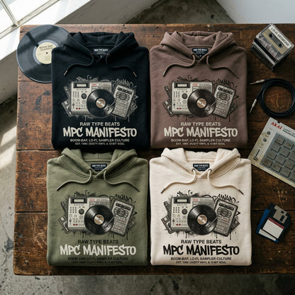 Raw Type Beats — MPC Manifesto Hoodie — design 2