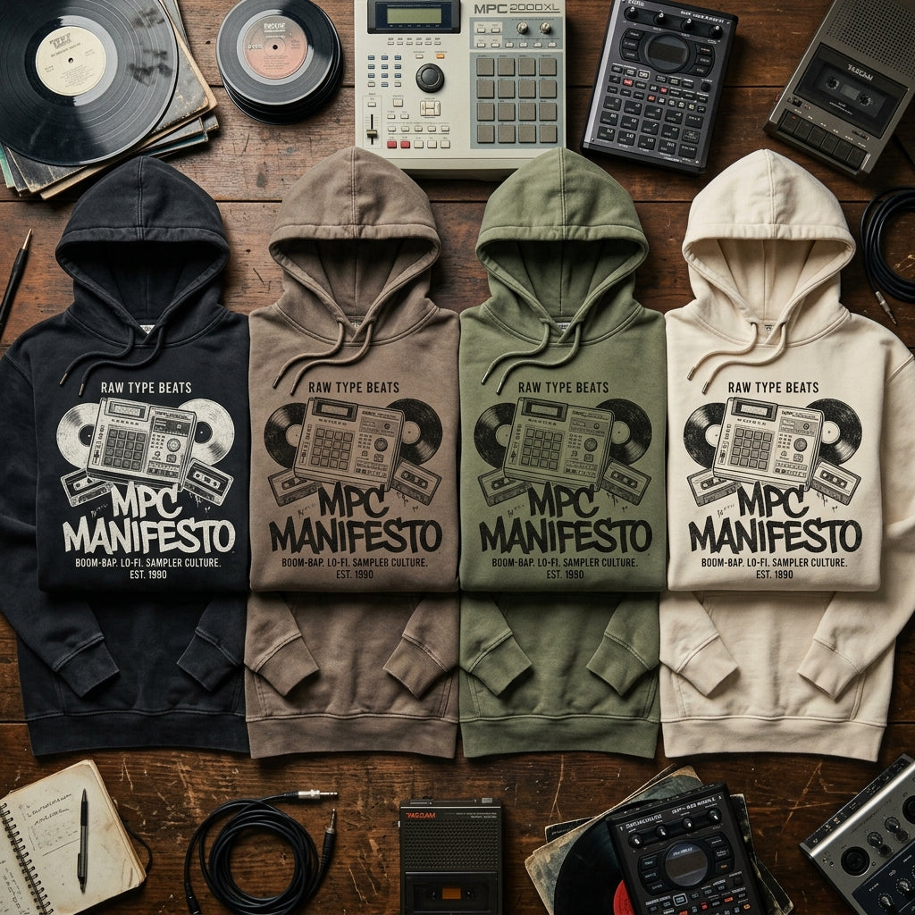 Raw Type Beats — MPC Manifesto Hoodie — design 3