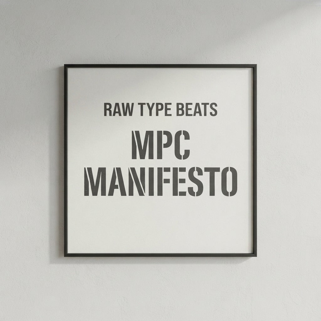 RAW TYPE BEATS — MPC Manifesto Poster mockup