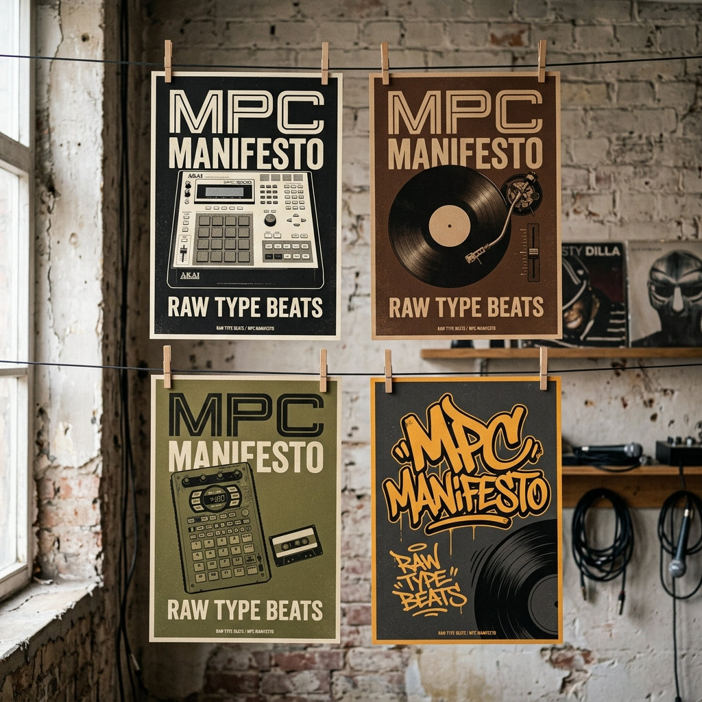 Raw Type Beats — MPC Manifesto Poster — design 1