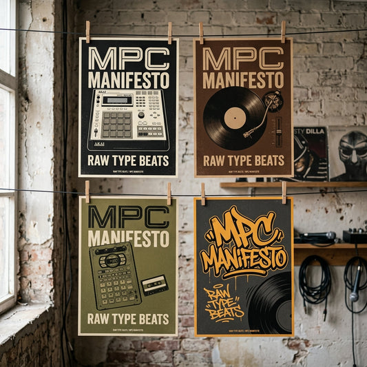 Raw Type Beats — MPC Manifesto Poster — design 1