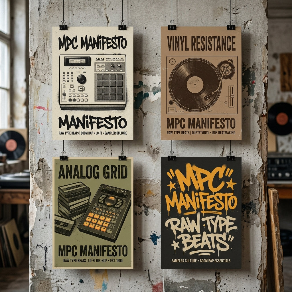 Raw Type Beats — MPC Manifesto Poster — design 2