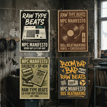 Raw Type Beats — MPC Manifesto Poster — design 3