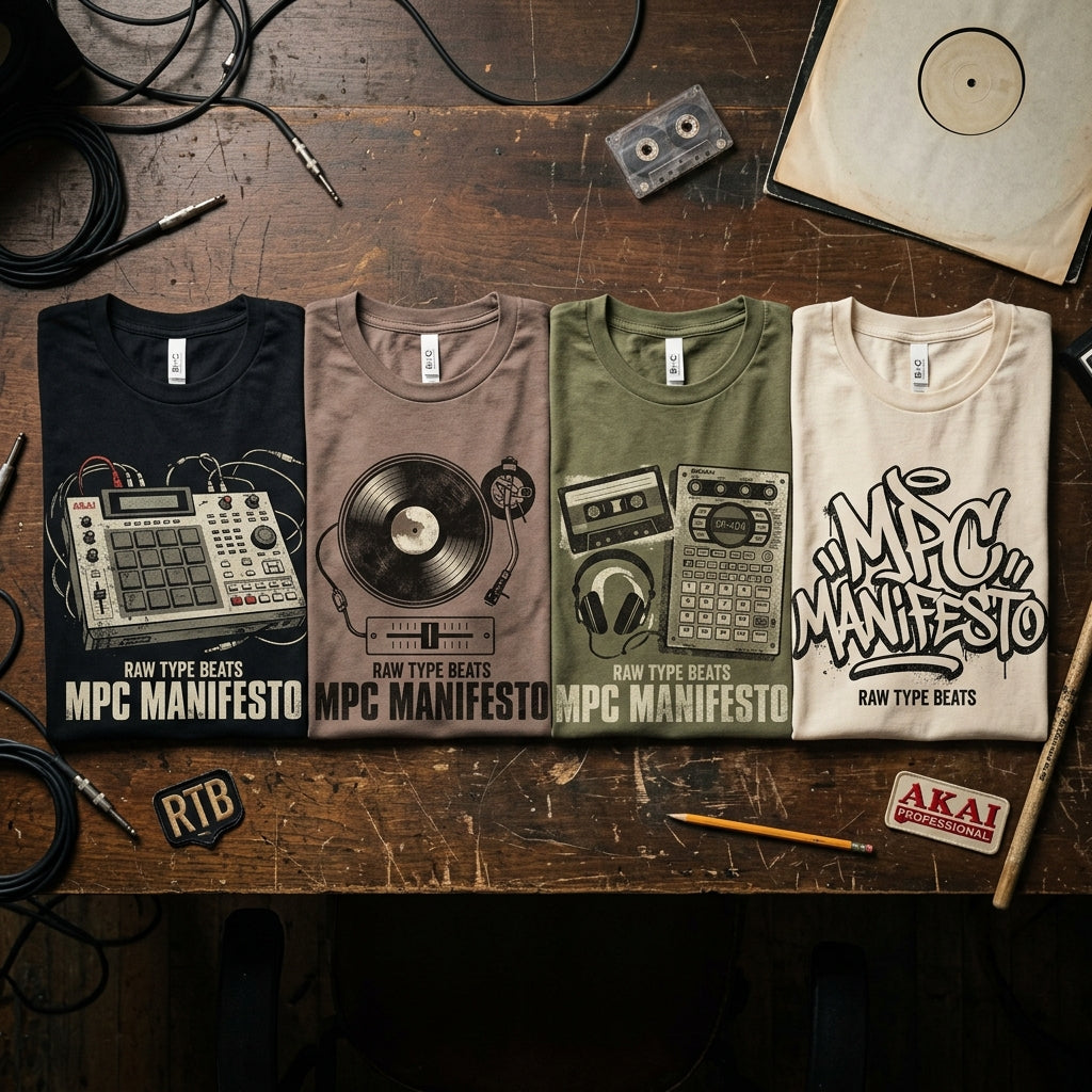 Raw Type Beats — MPC Manifesto Tee — design 1