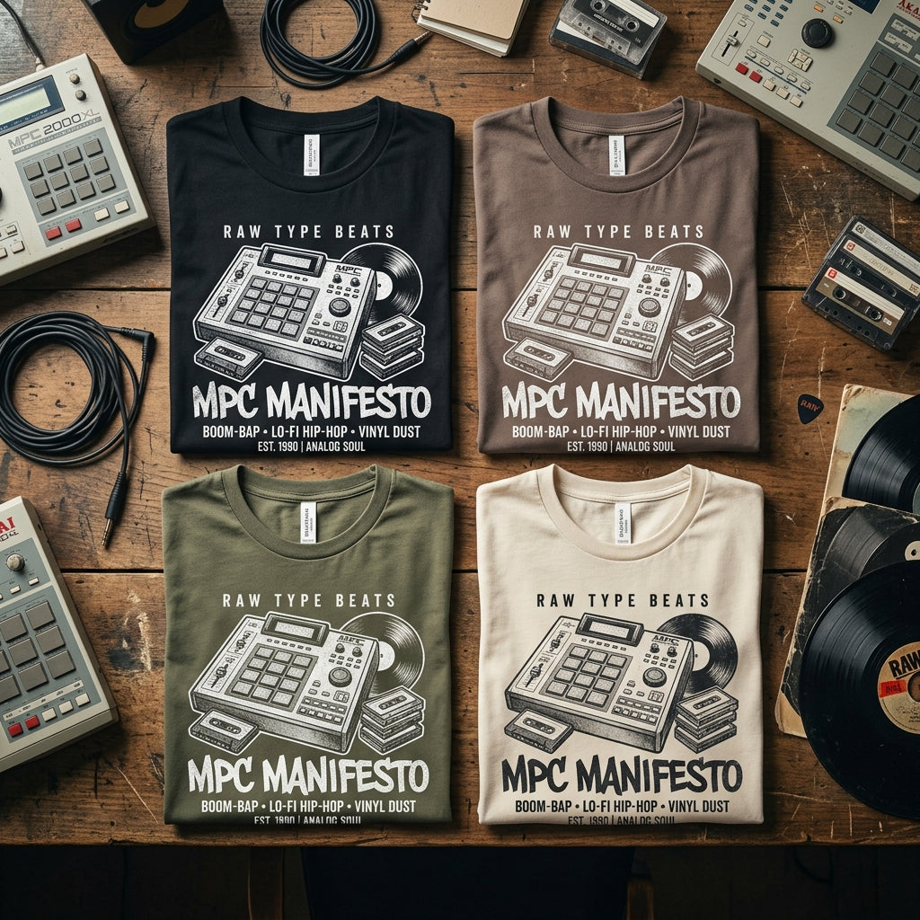 Raw Type Beats — MPC Manifesto Tee — design 2